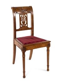 An Italian Fruitwood Side Chair