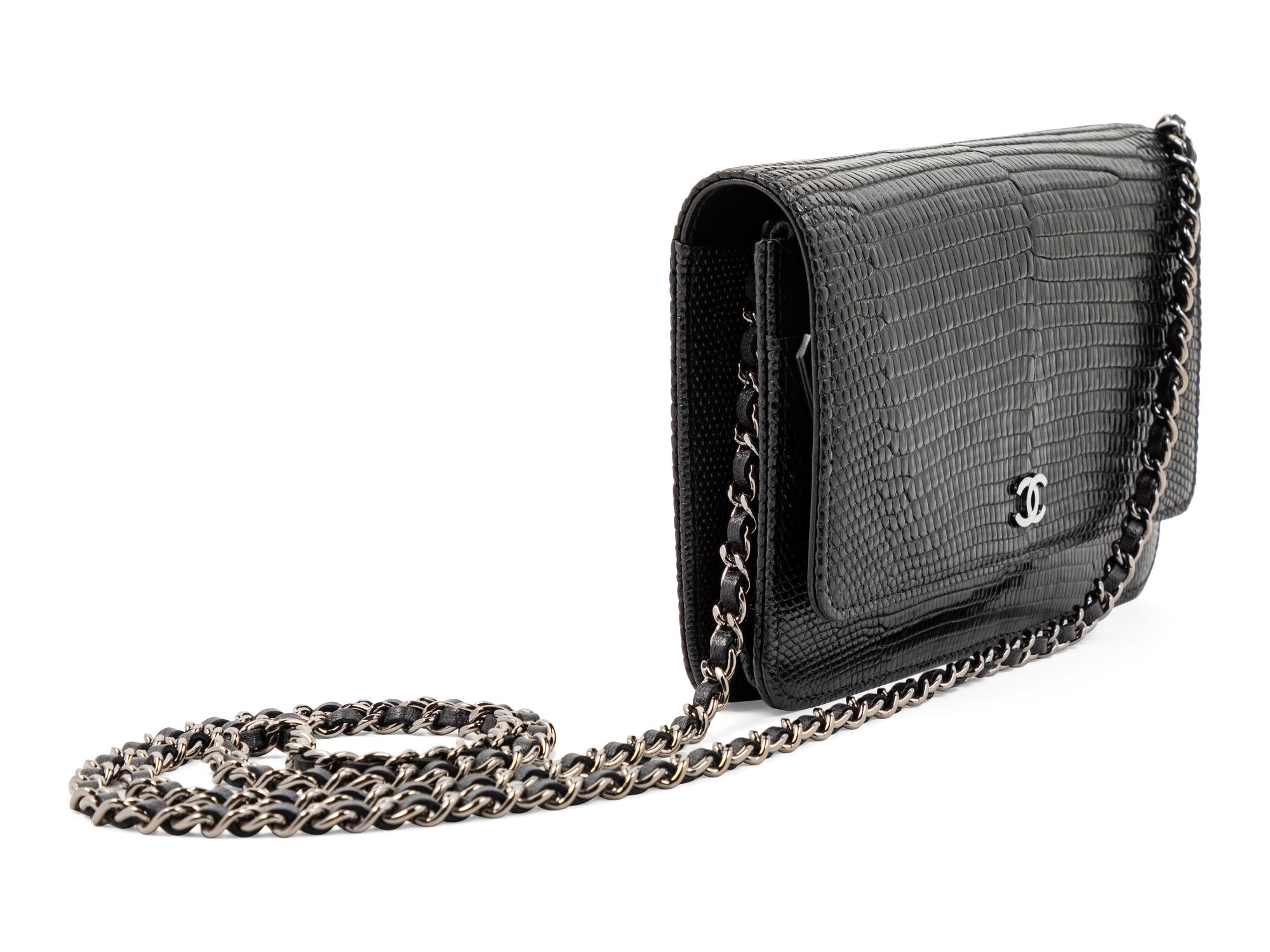 Chanel Lizard Wallet on a Chain, 2015-16