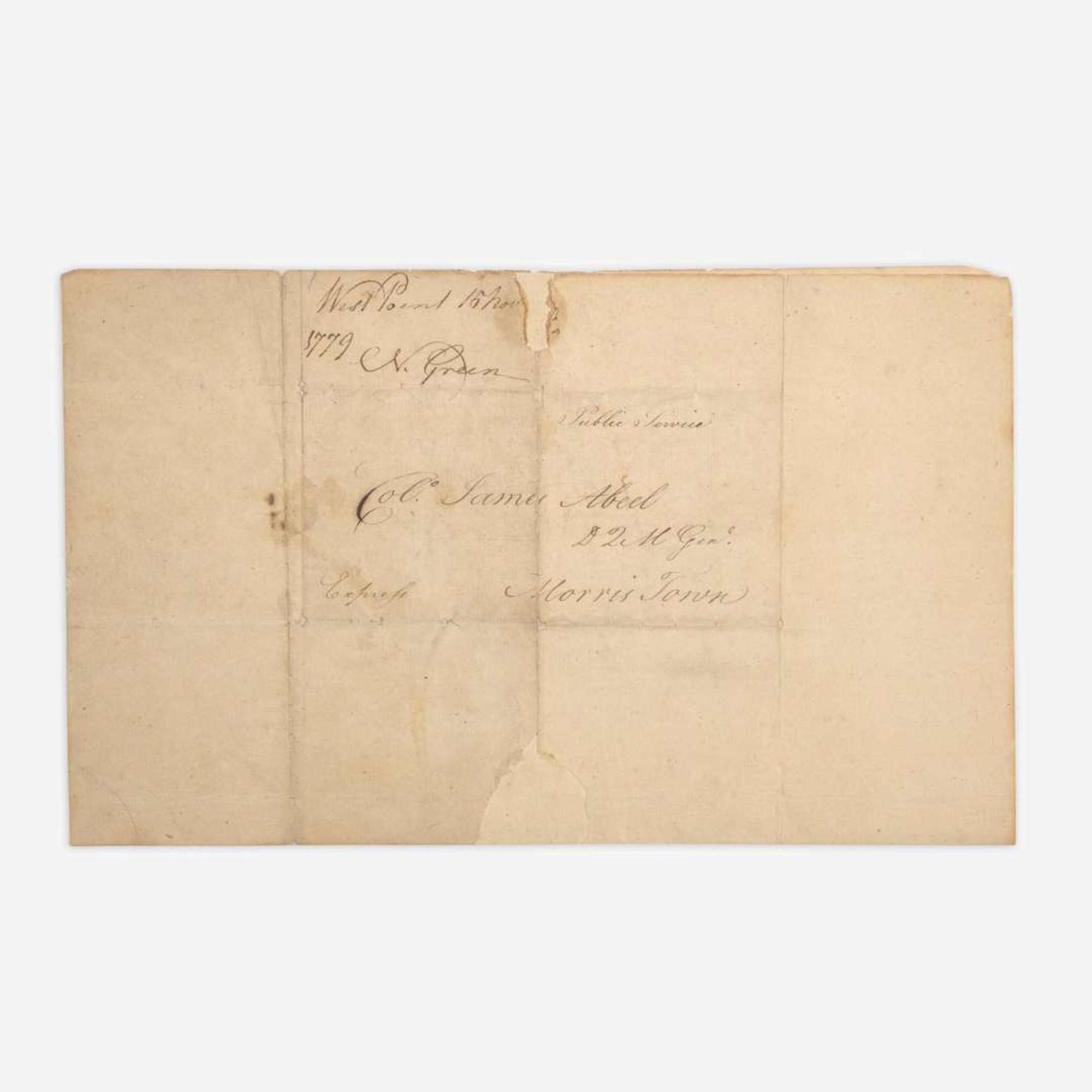 [American Revolution] Greene, Nathanael Letter, signed