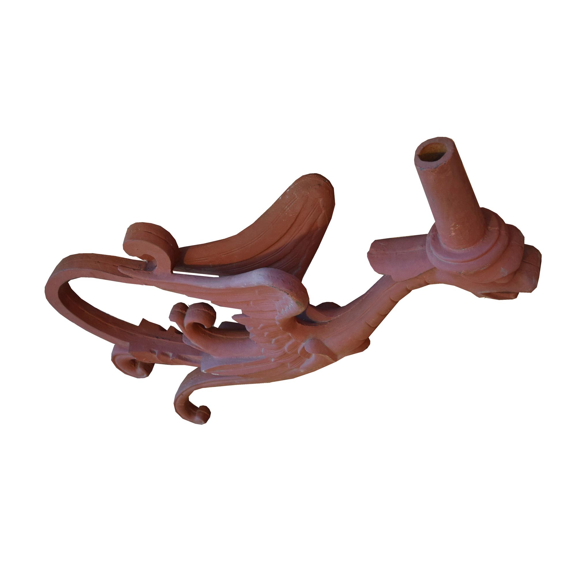 A Pair of Cast Iron Griffin Form Brackets from the St. Louis World's Fair 49" W x 10.5" D x 25" H — United States, Early 20th Century