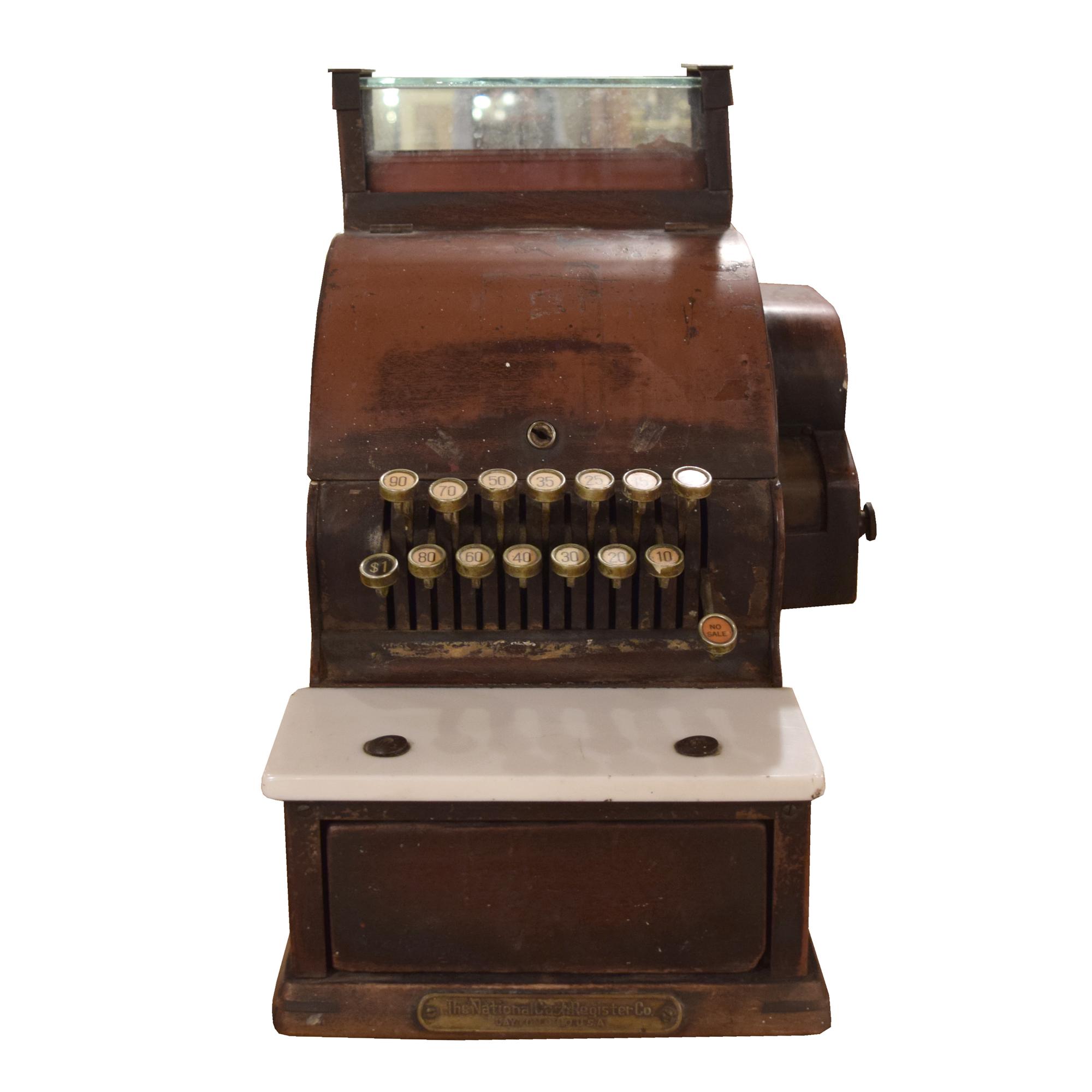 A Cash Register by the National Cash Register Co. 12" W x 15" D x 17.5" H — United States, Early 20th Century