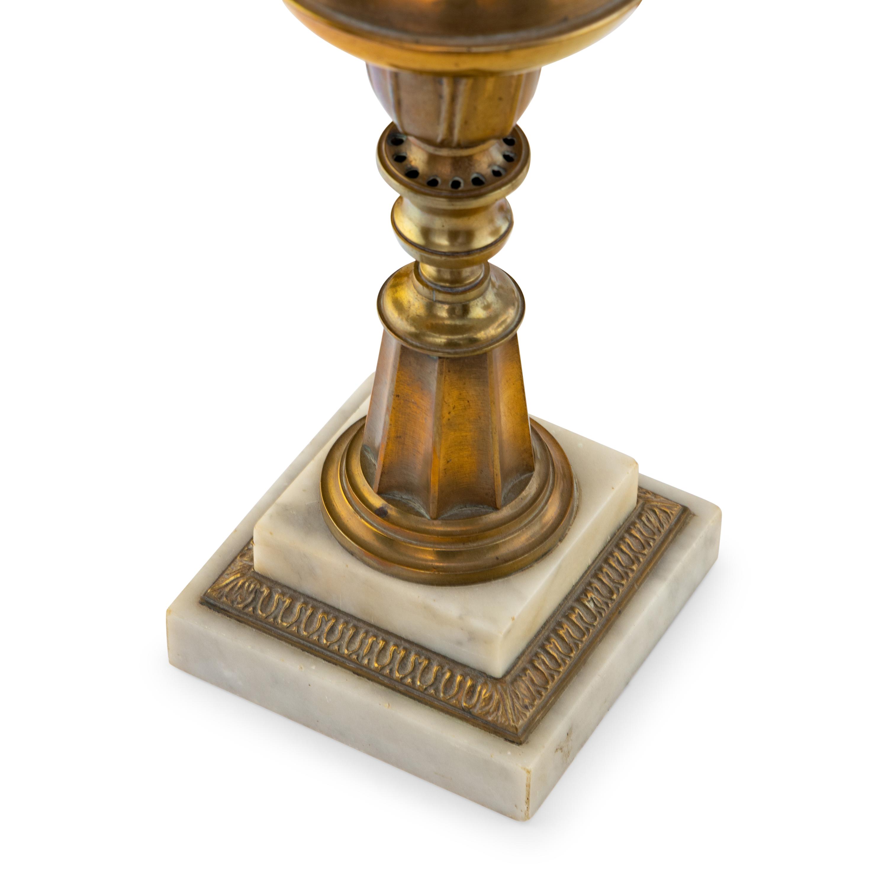 Four Brass Lamps