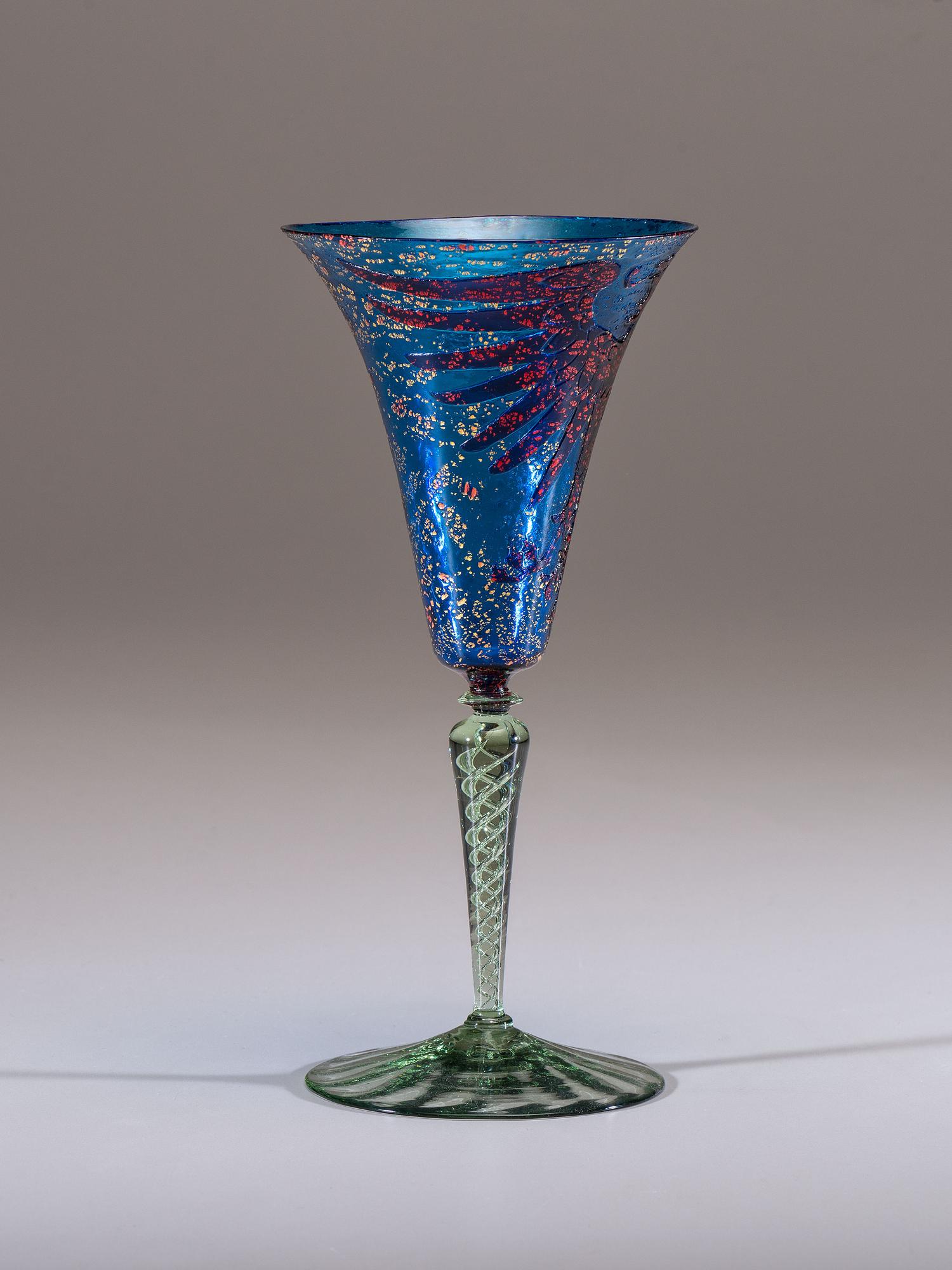 An Etched Wine Glass