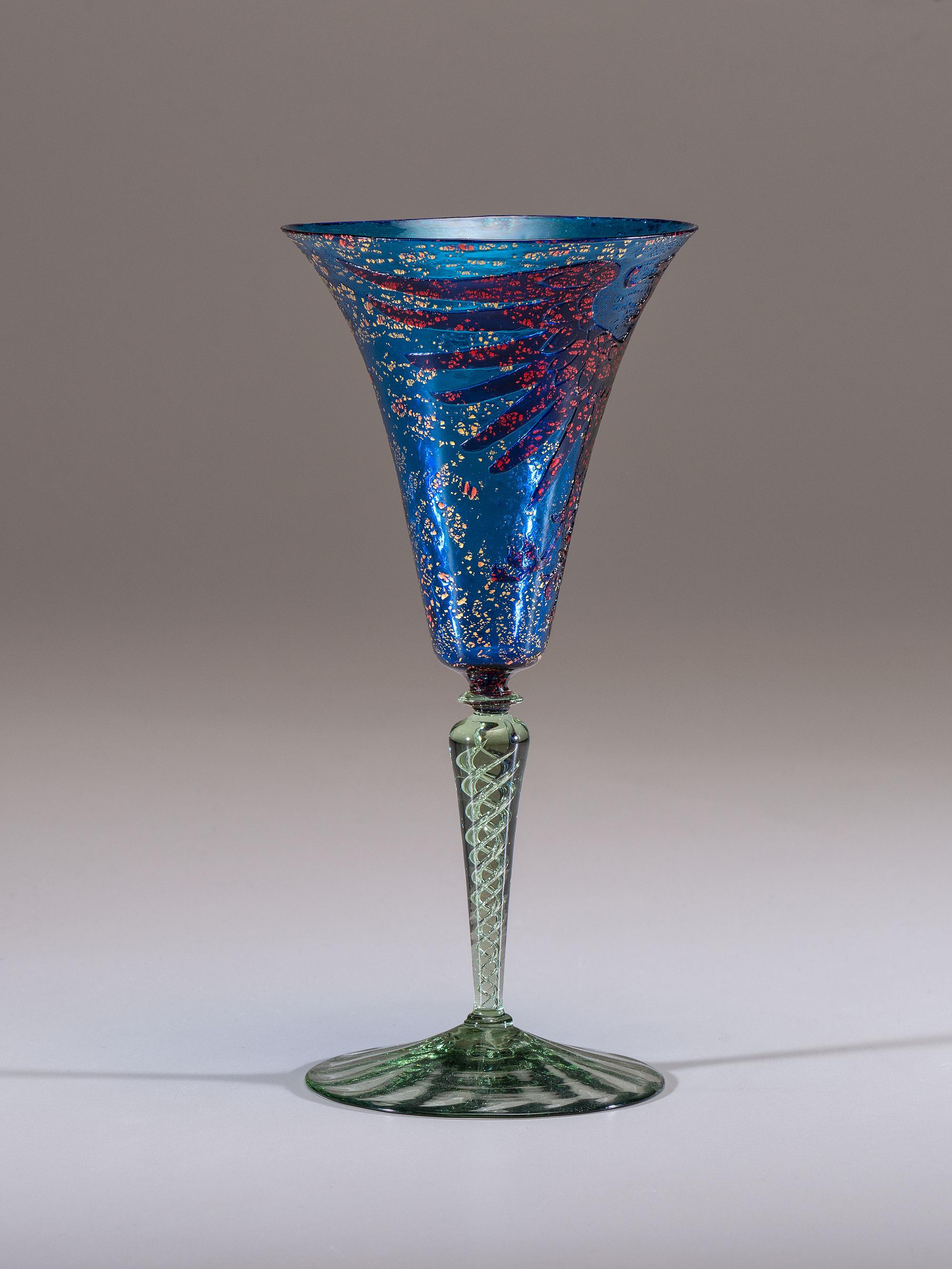 An Etched Wine Glass