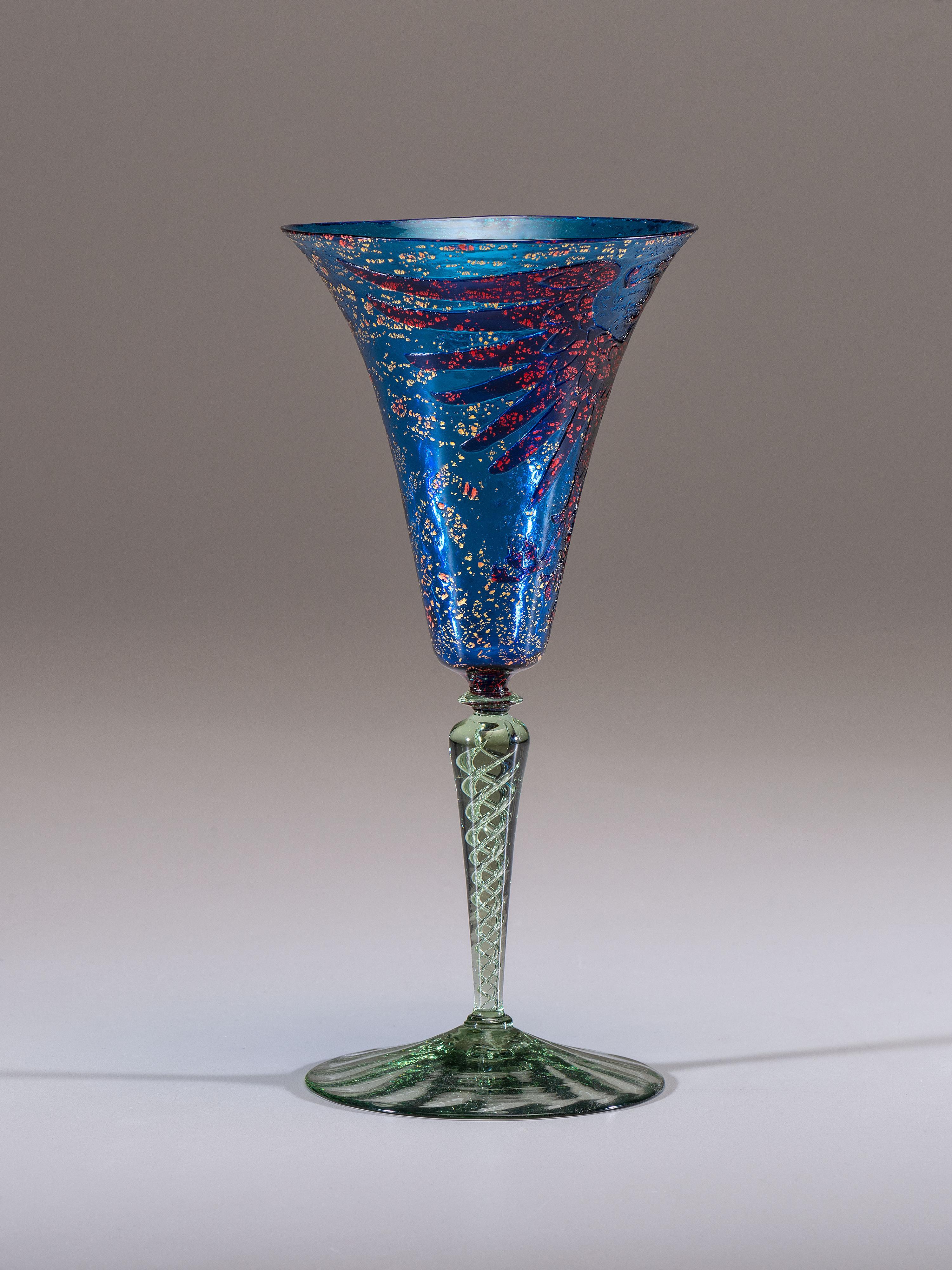An Etched Wine Glass