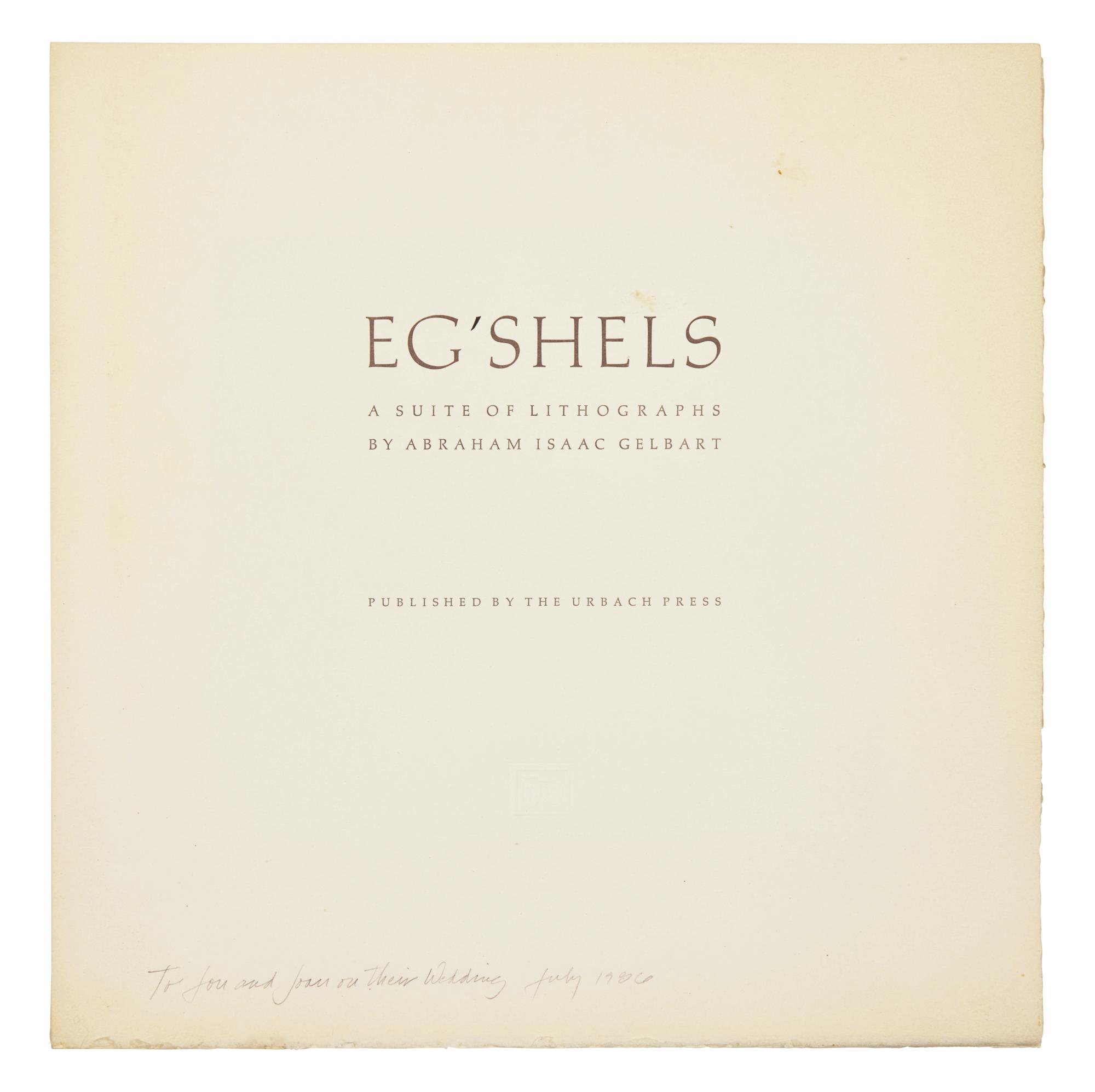 Eg'Shels, A Suite of Lithographs , 1978-79