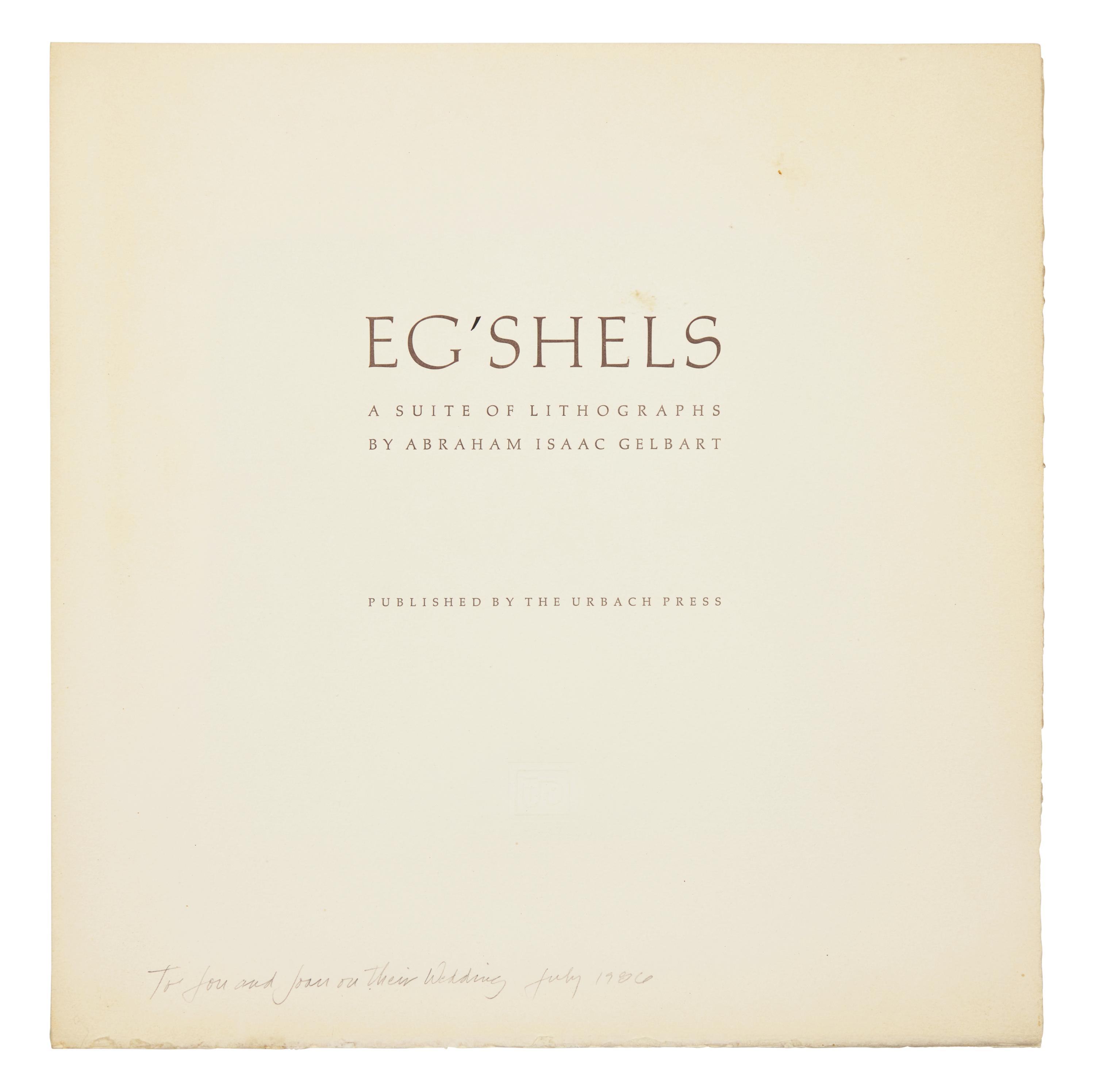 Eg'Shels, A Suite of Lithographs , 1978-79