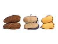 Group of Plains Children's Beaded Hide Moccasins