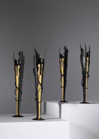 Four Vulcan Candleholders, 1994 Edition of 25