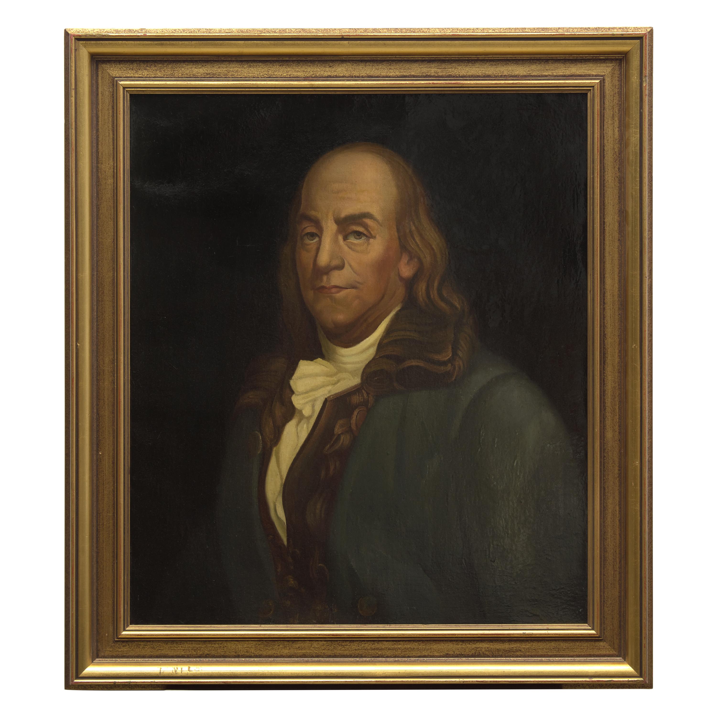 American School, 19th Century — Portrait of Benjamin Franklin , c. 1840