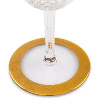 A Staint-Louis Thistle Gilt Stemware Service