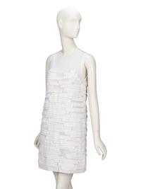 Chanel, Textured Ecru Knit Shift Dress