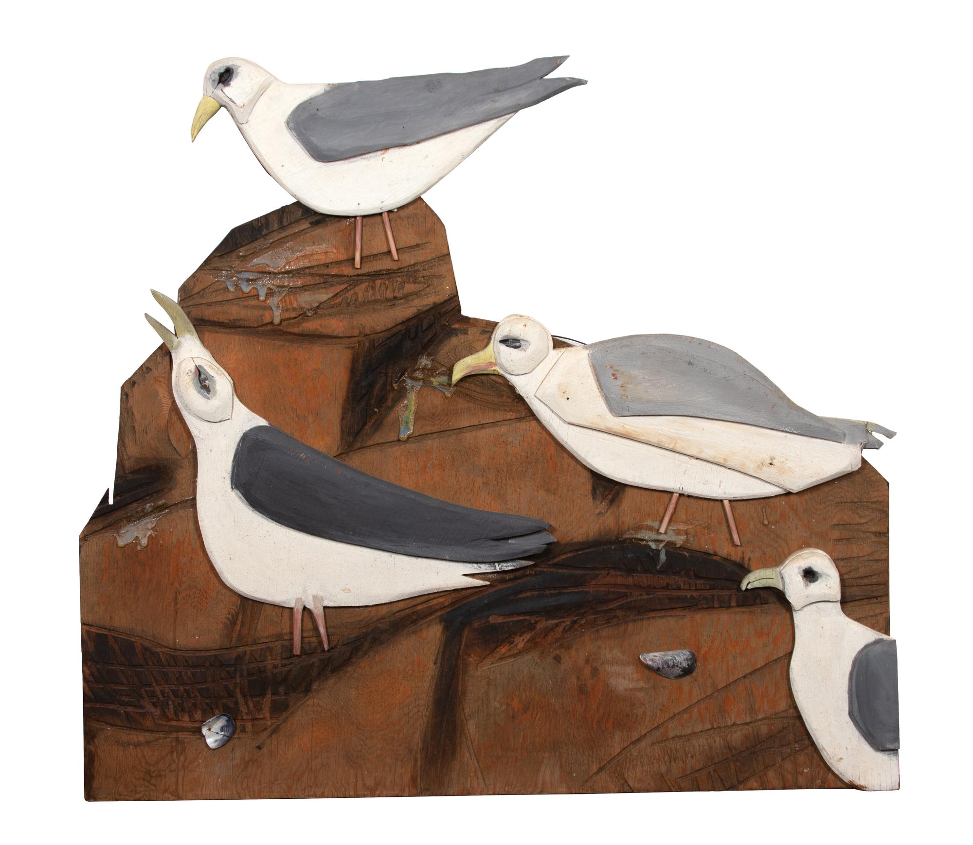 Gulls on Rock