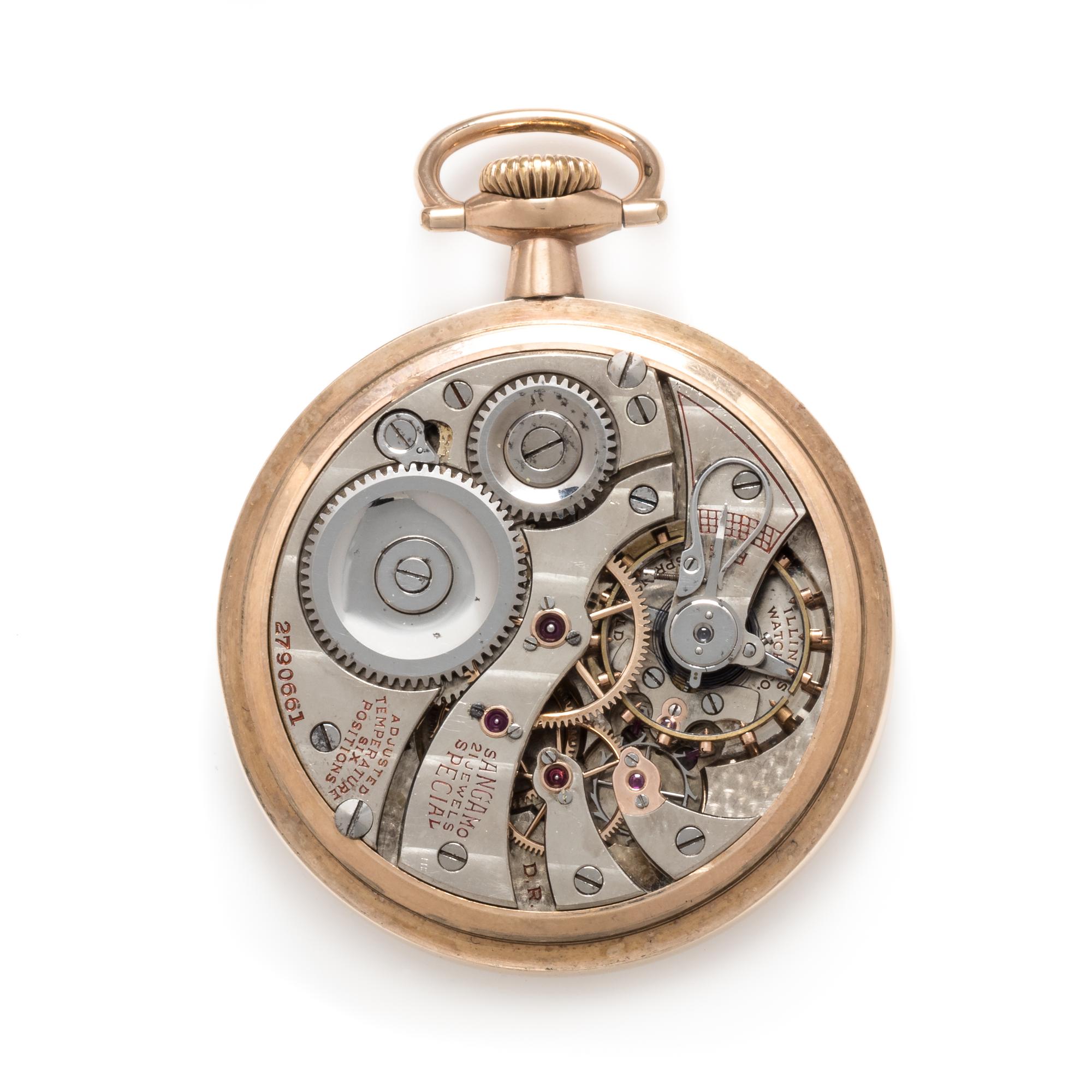 Illinois, G.F. Open Face 'Sangamo Special' Pocket Watch, Circa 1915