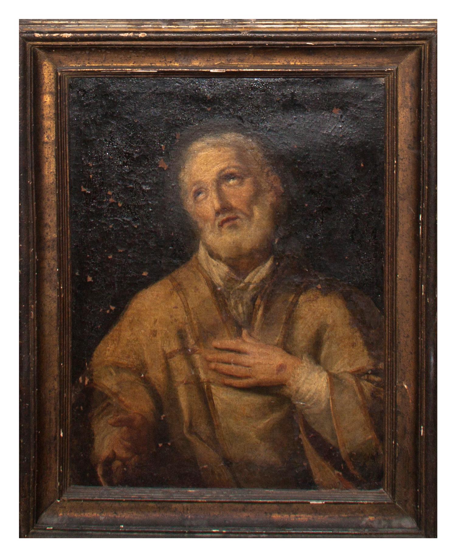 Continental School, (18th/19th century), Portrait of a Saint