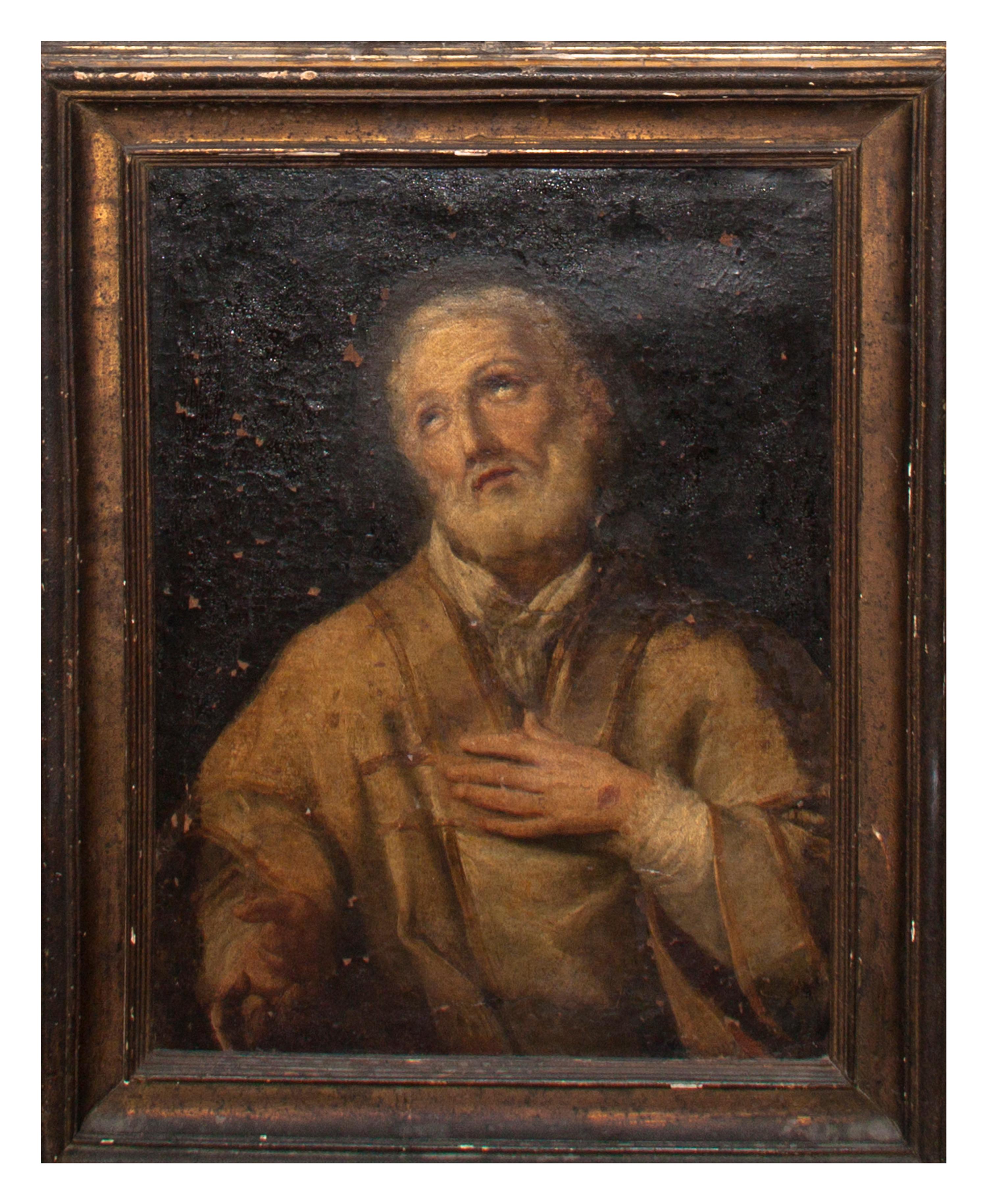 Continental School, (18th/19th century), Portrait of a Saint