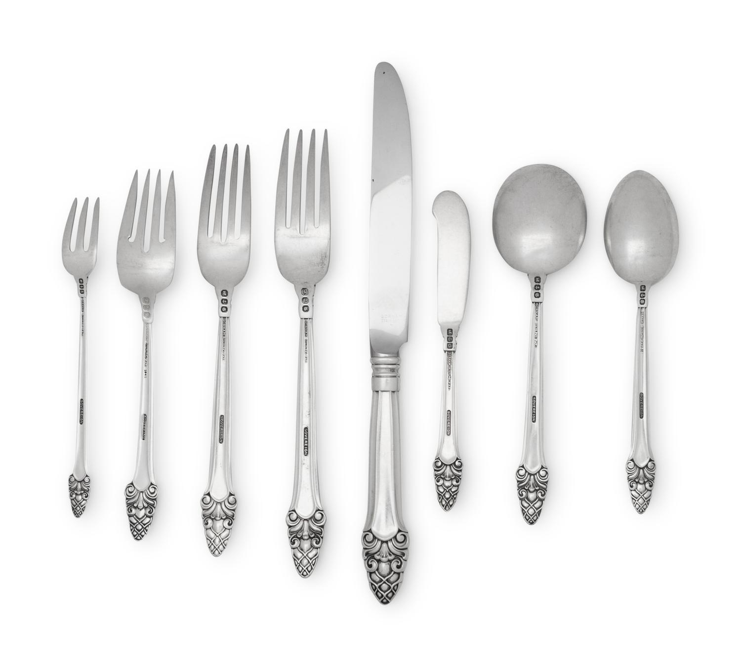 An American Silver Flatware Service