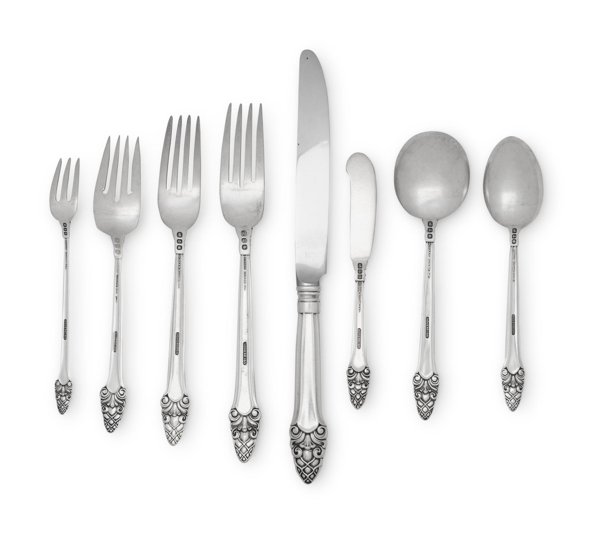 An American Silver Flatware Service