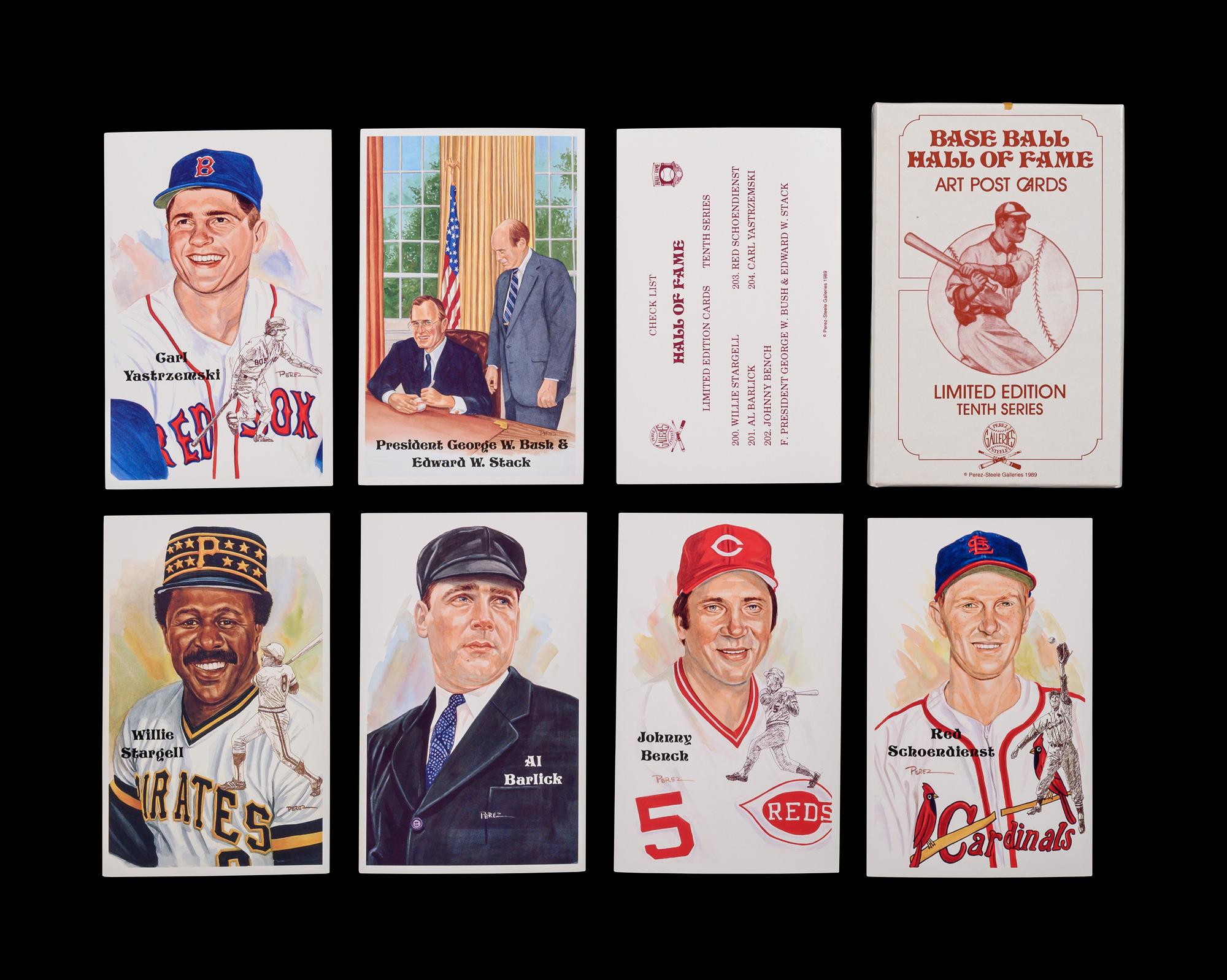 A Complete Run of 1980-2002 Series One Through Fifteen Perez-Steele Baseball Hall of Fame Post Cards
