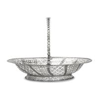 A George III Pierced and Engraved Silver Cake Basket