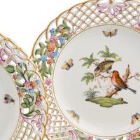 A Group of Eight Herend Porcelain Table Articles