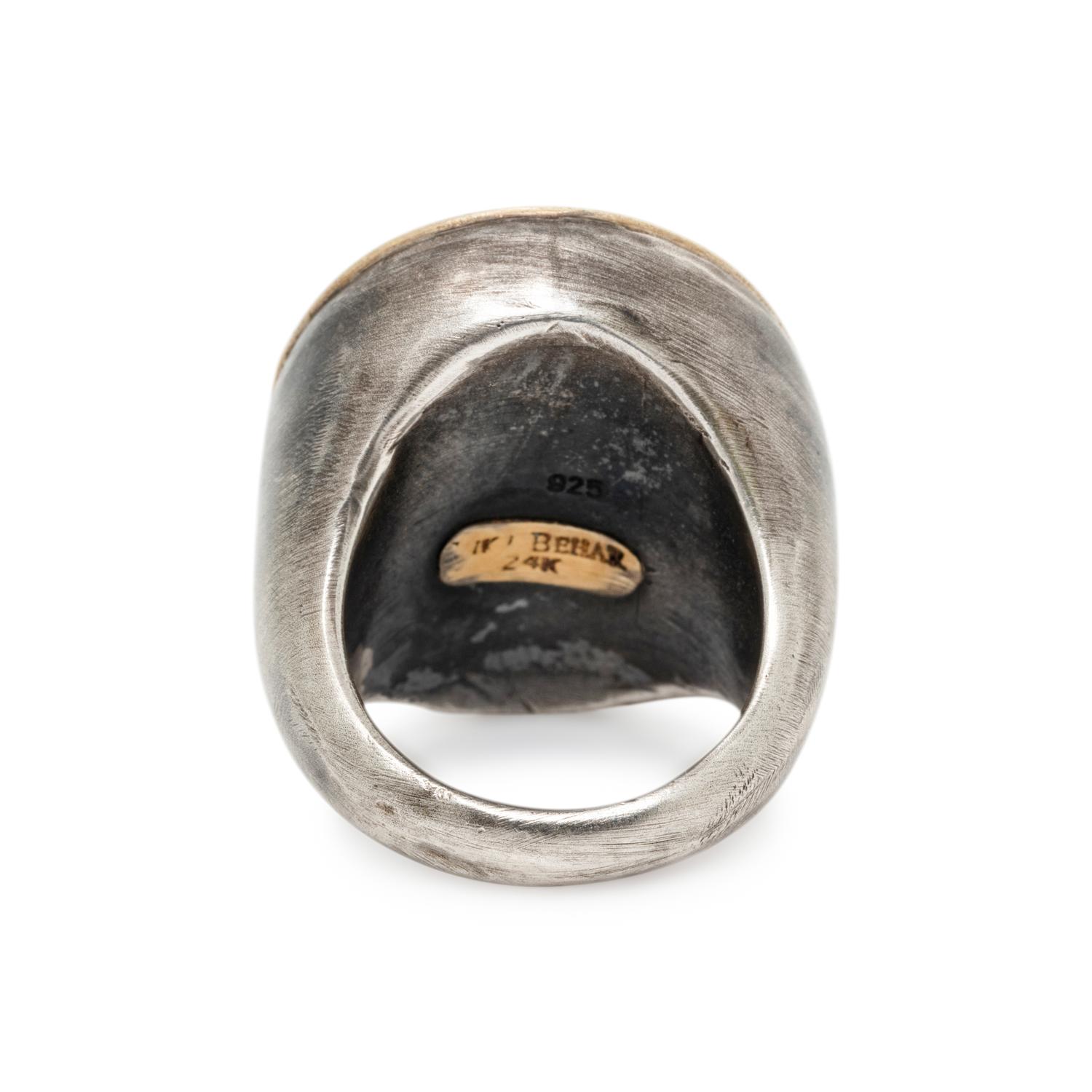 LIKA BEHAR, CAMEO AND YELLOW SAPPHIRE RING