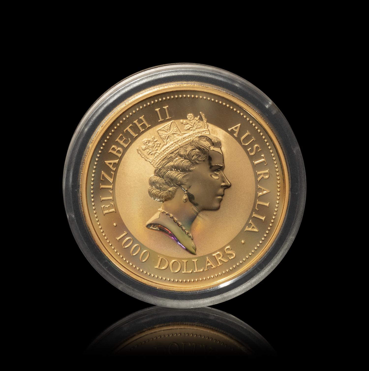 [AUSTRALIA] A 1998 Red Kangaroo $1000 10 oz. Gold Proof Coin
