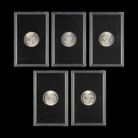 A Group of Five 1884-CC GSA: Morgan $1 Coins
