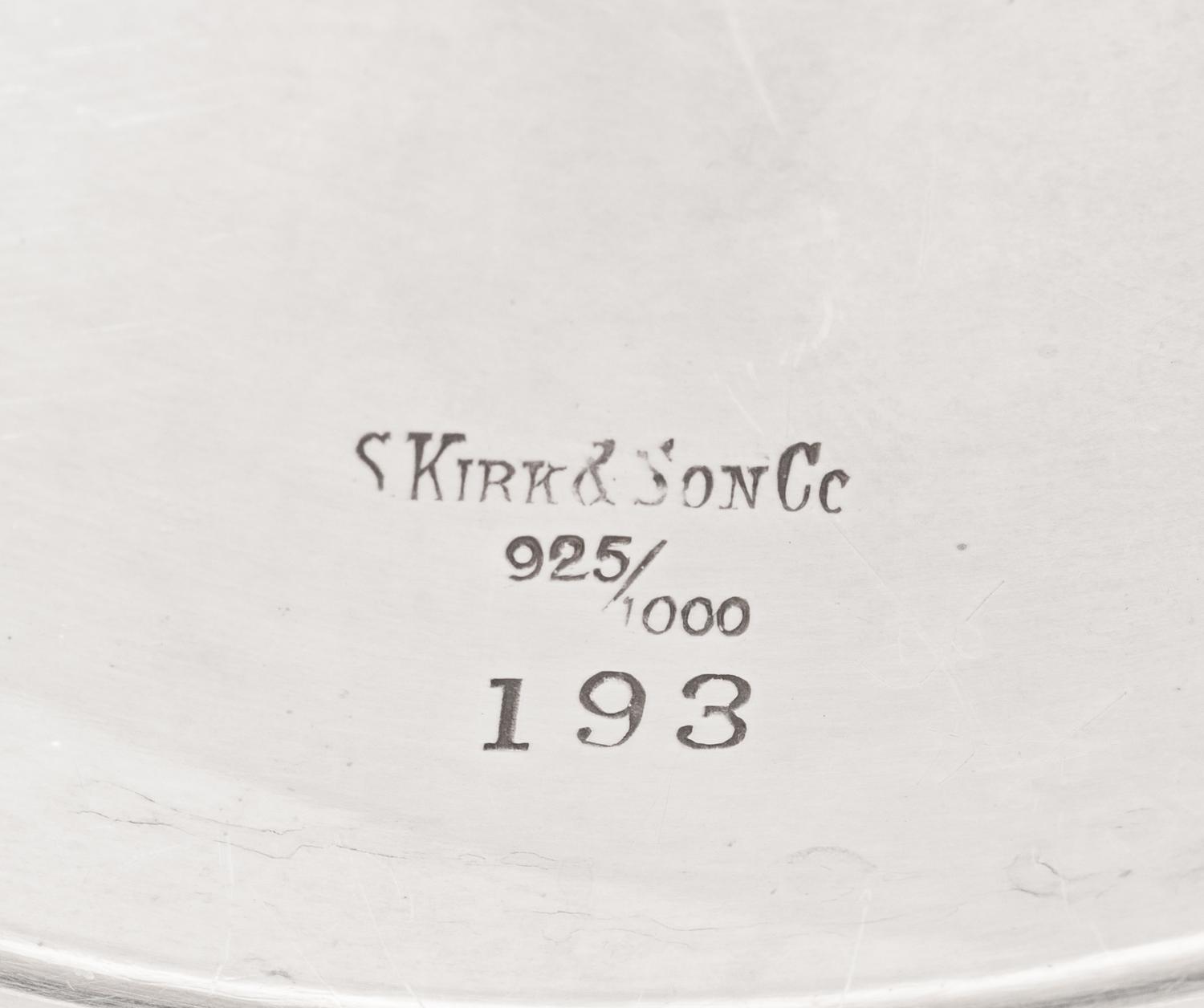 An S. Kirk and Son Repousse Silver Platter