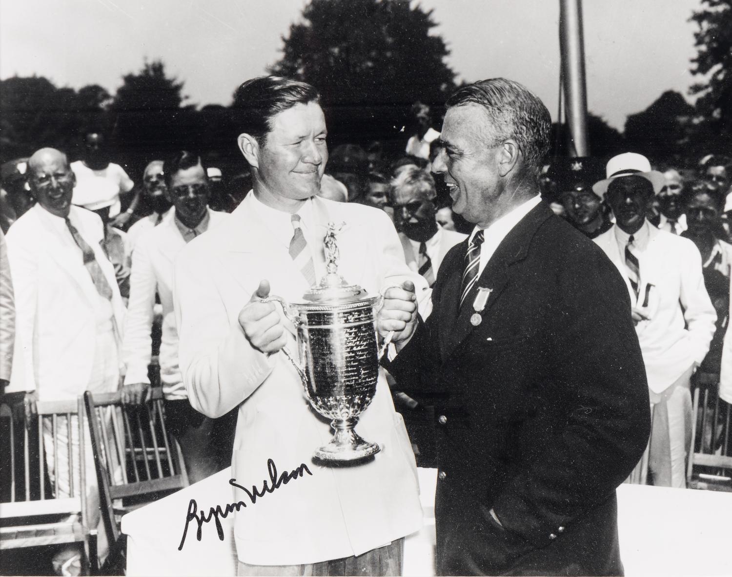 A Large Group of Masters Golf Champions Signed Autograph Displays,