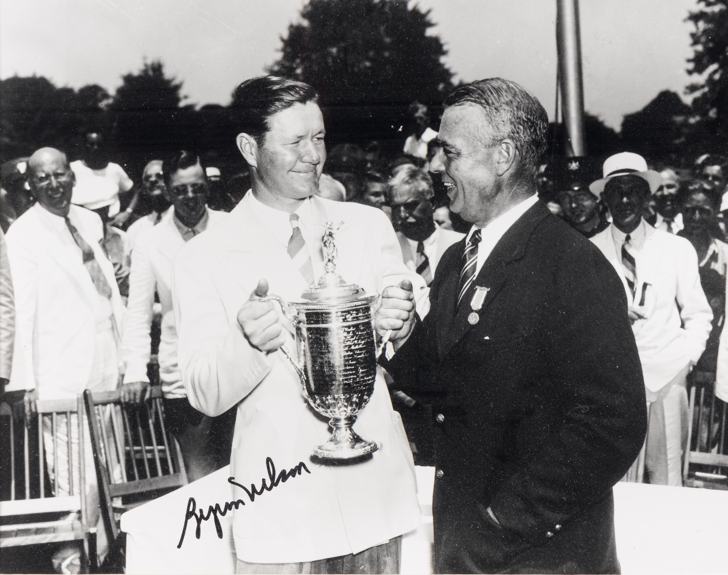 A Large Group of Masters Golf Champions Signed Autograph Displays,