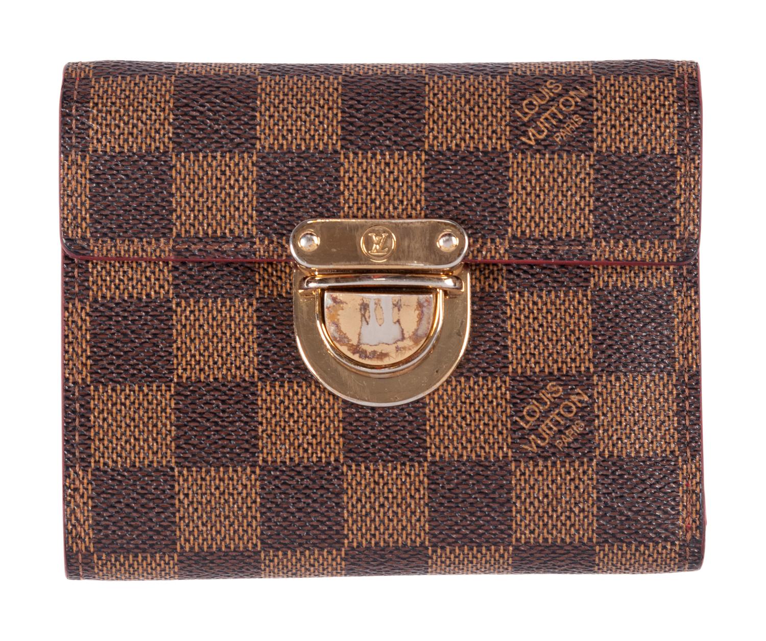 Two Louis Vuitton Items: One Damier Ebene Trevi PM Bag, One Koala Wallet, 2001-2009