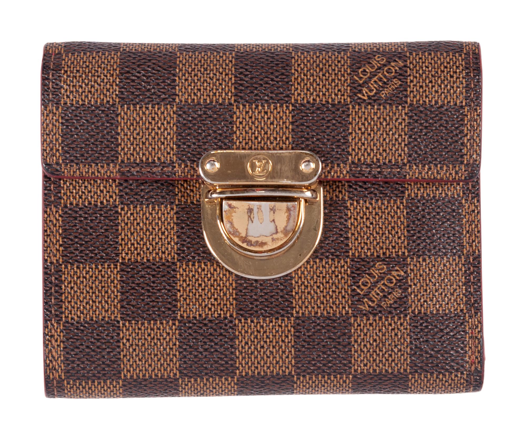 Two Louis Vuitton Items: One Damier Ebene Trevi PM Bag, One Koala Wallet, 2001-2009