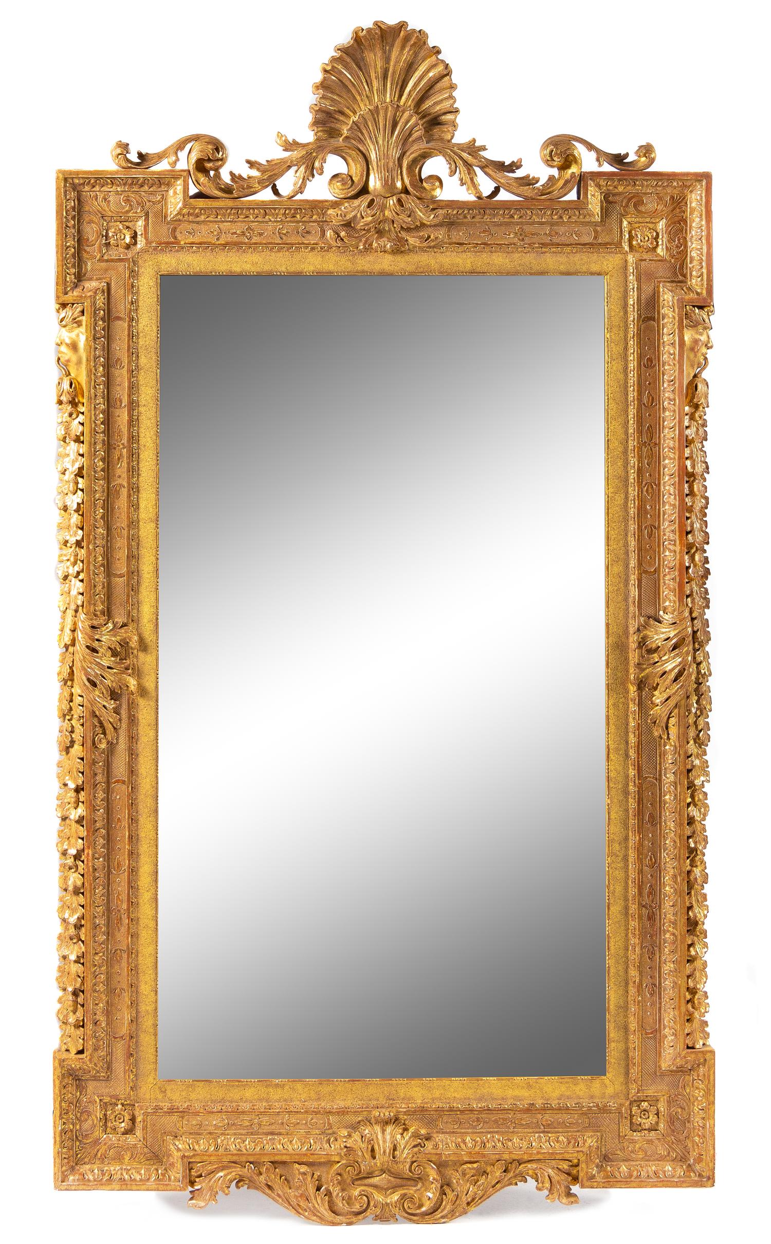 A George II Giltwood Mirror Height 60 x width 32 1/2 inches. — MANNER OF WILLIAM KENT, CIRCA 1740