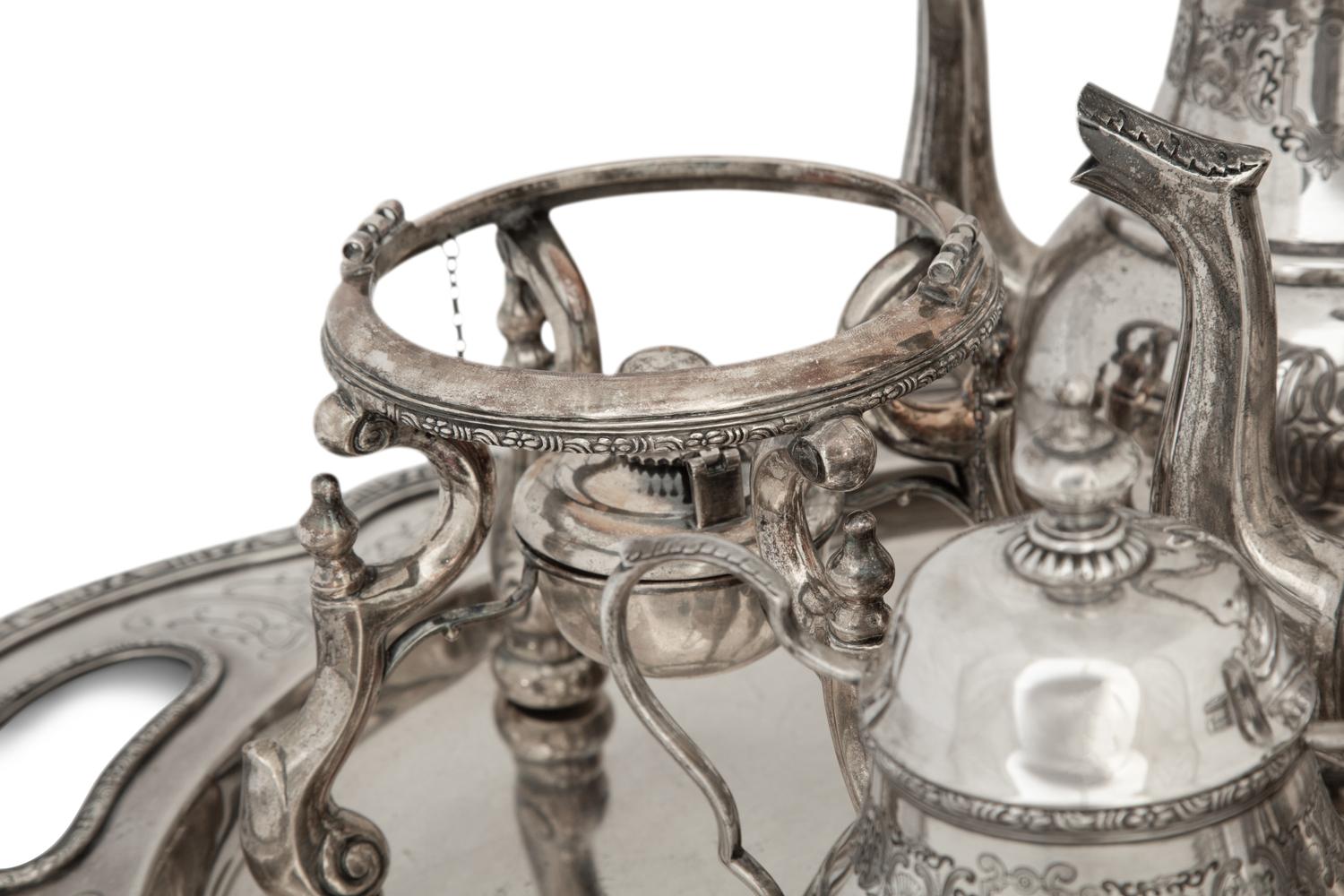 An American Silver Seven- Piece Tea and Coffee Service — 20th Century