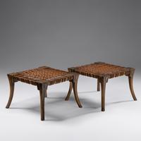 Pair of Klismos Stools, 1961 United Kingdom / Greece
