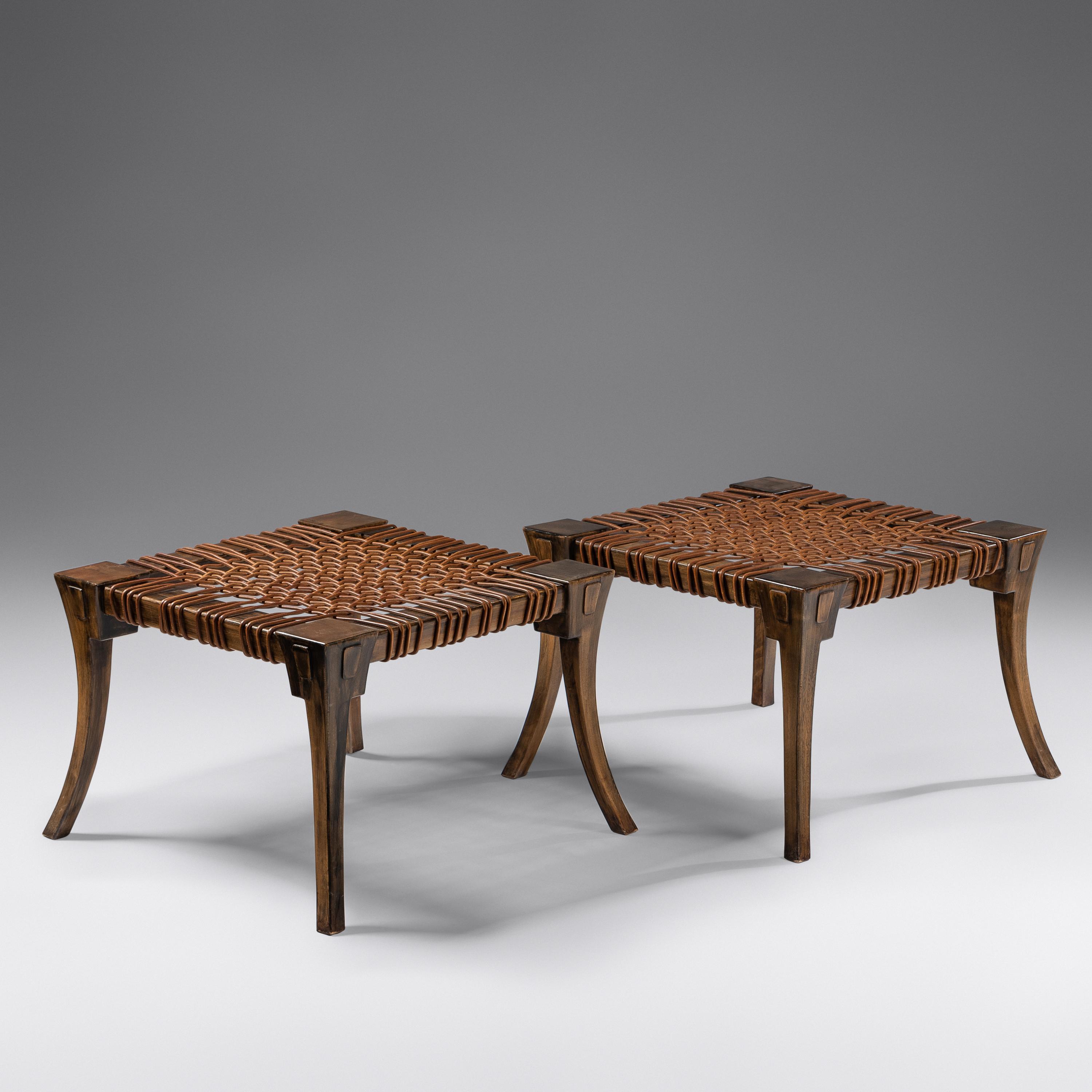 Pair of Klismos Stools, 1961 United Kingdom / Greece