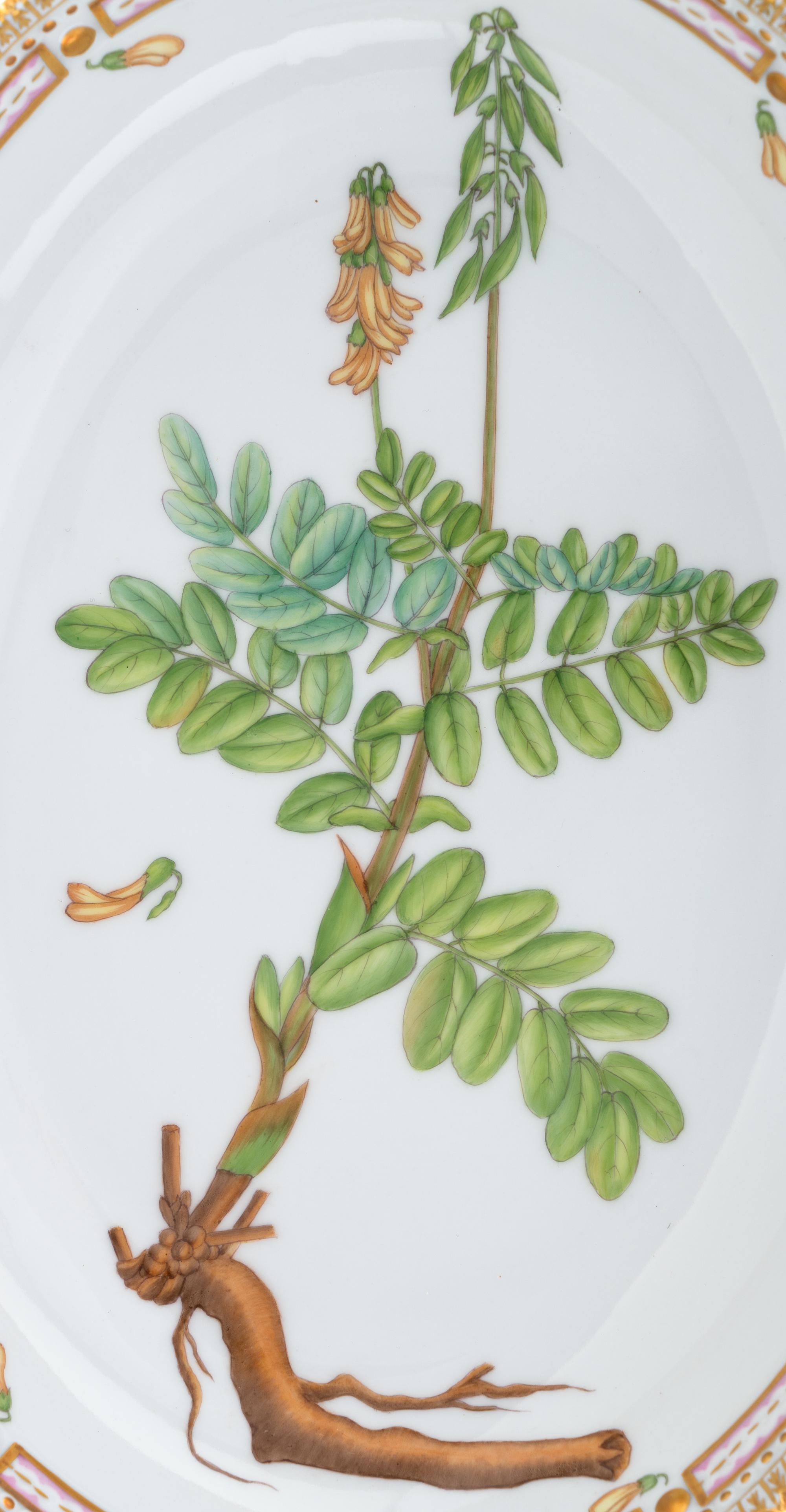 Two Royal Copenhagen Flora Danica Porcelain Serving Dishes