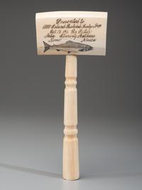 A Scrimshaw Presentation Gavel