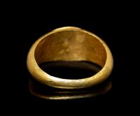 A Roman Gold and Garnet Finger Ring