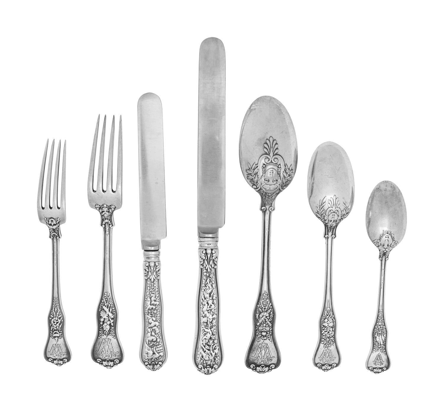 A Tiffany & Co. Olympia Silver Flatware Service