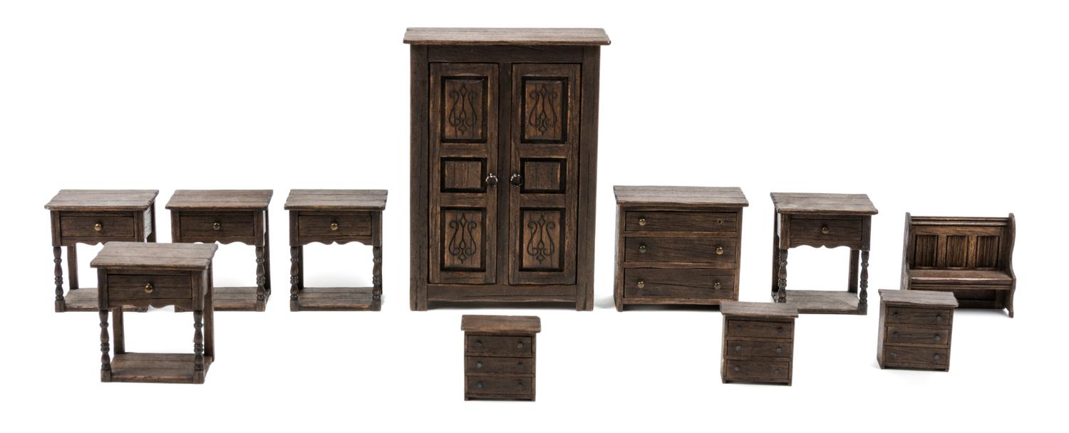 A Group of Eleven Furniture Articles