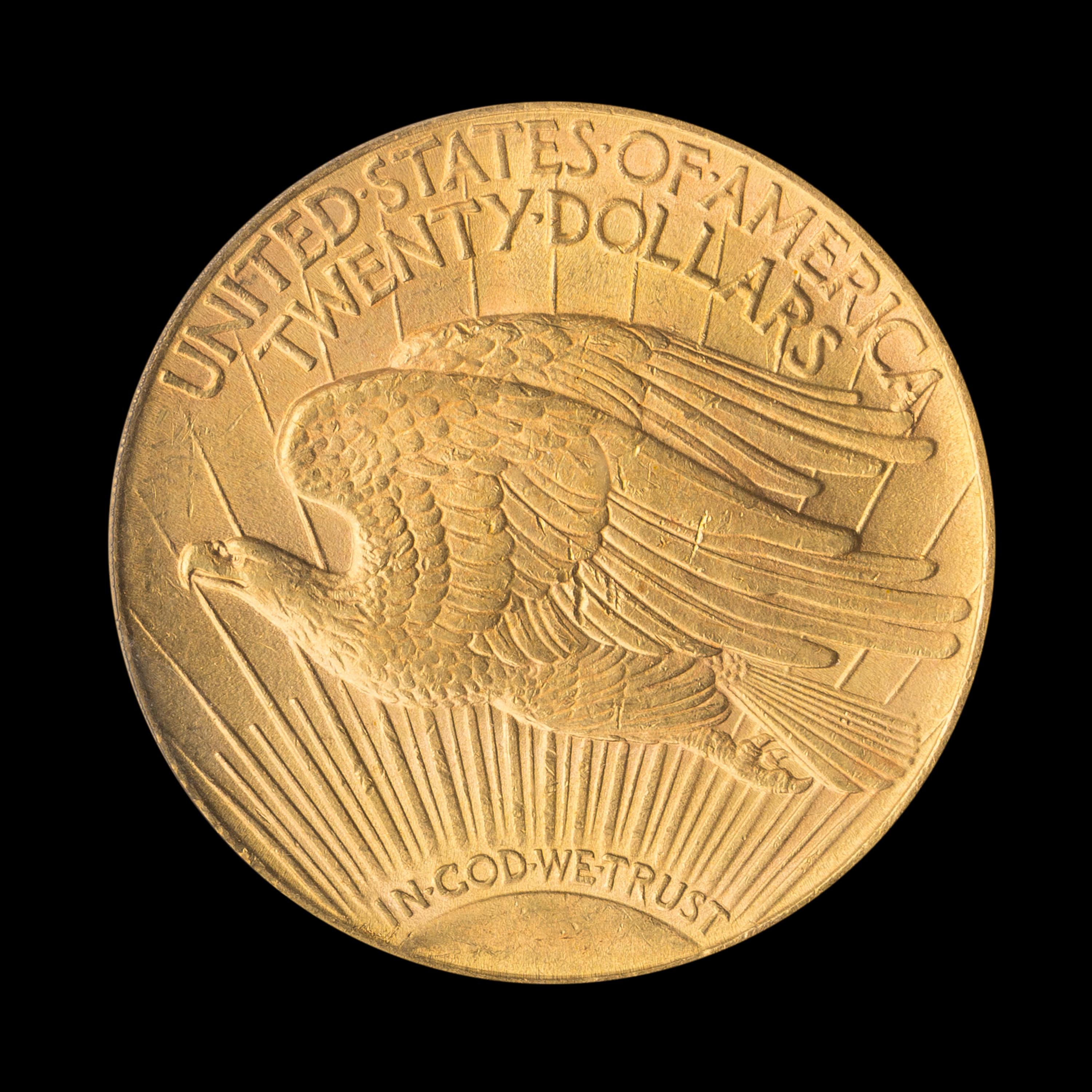 A United States 1911-S St. Gaudens $20 Gold Coin