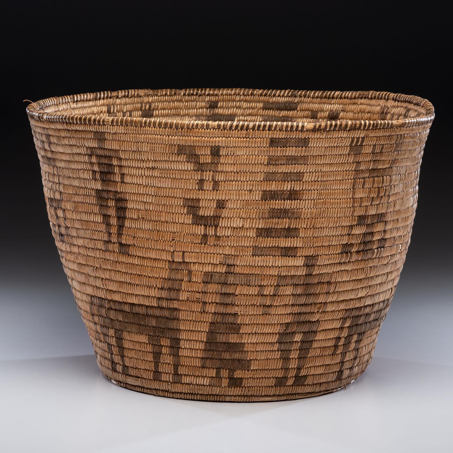 Akimel O'odham Basketry Olla, with Figures