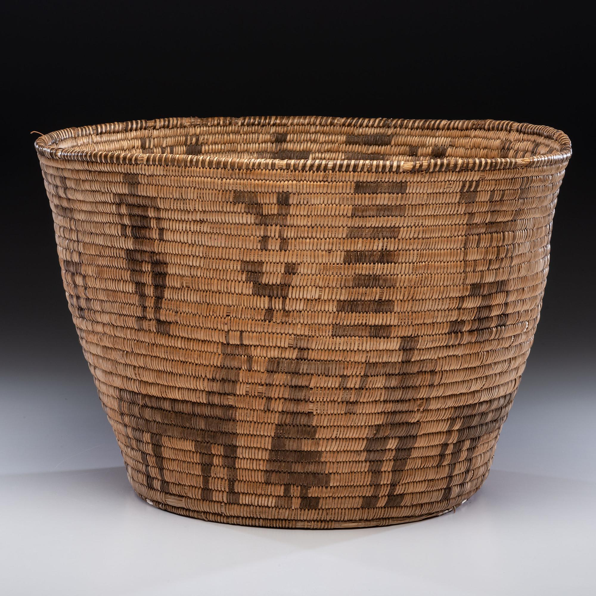 Akimel O'odham Basketry Olla, with Figures