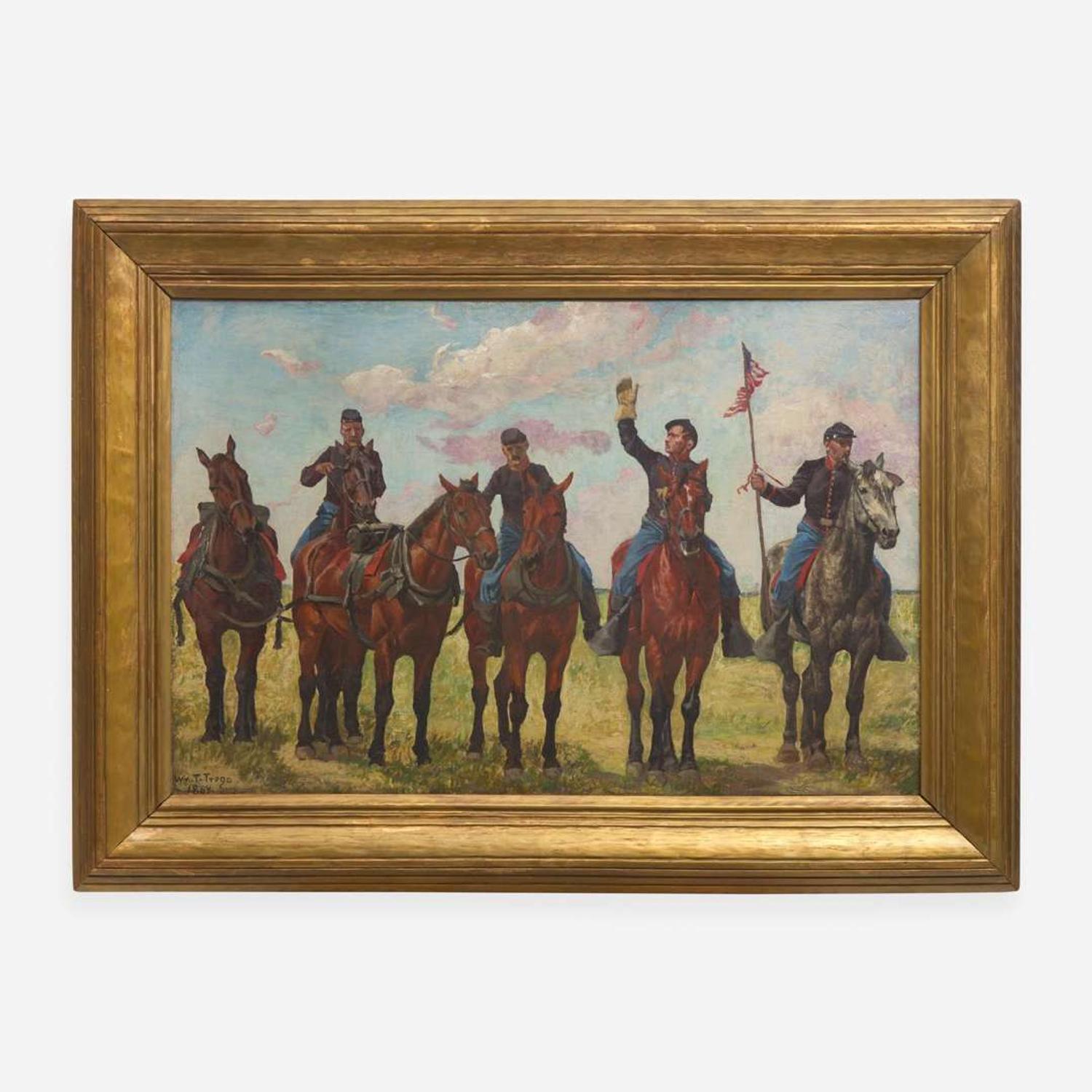 William Brooke Thomas Trego (American, 1858–1909) Horse Artillery Unit (The Color Guard)