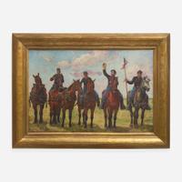 William Brooke Thomas Trego (American, 1858–1909) Horse Artillery Unit (The Color Guard)
