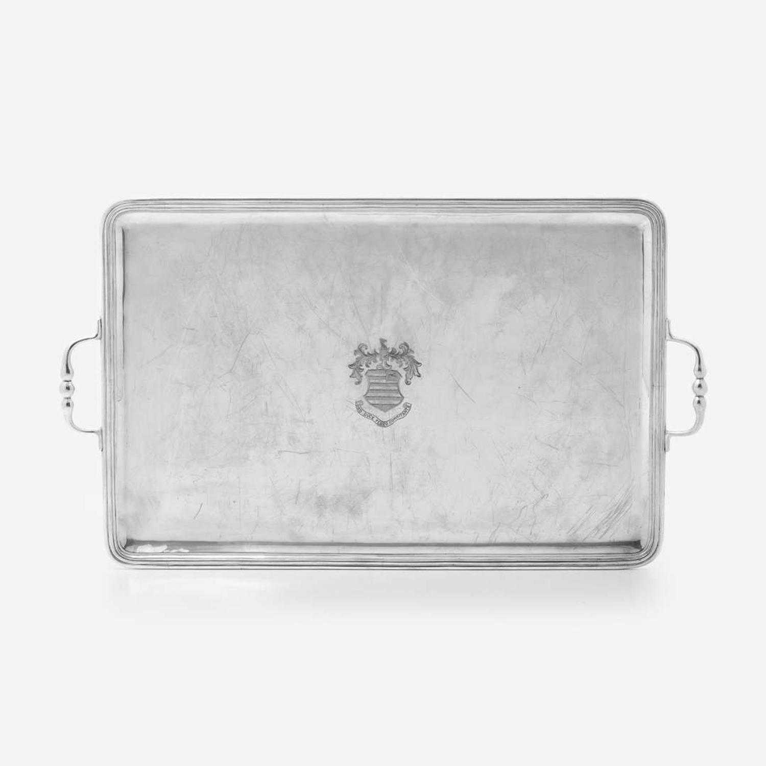 Three Mexican Sterling Silver Trays Sanborns, Mexico City, 20th century