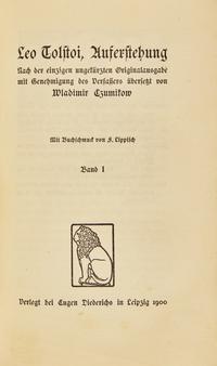 [Fine Bindings] [Moser, Koloman] Tolstoy, Leo. Auferstehung...