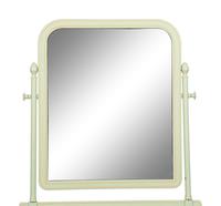 A Painted Metal Chest of Drawers with Dressing Mirror